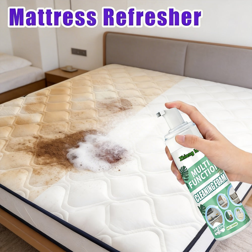 Dry Cleaning Spray Stain Remover 10.14oz – No Water Needed, Multi-Surface Formula for Sofas, Mattresses, Clothes, Carpets & Curtains, Strong Penetration, Decomposes Stains, Safe & Easy to Use