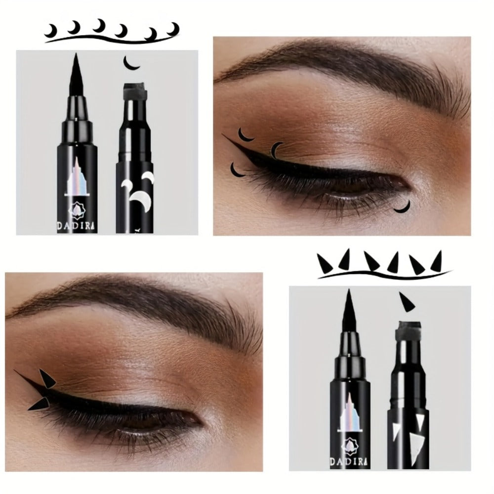 Waterproof Eyeliner Pen Set 6pcs Double-Ended Liquid Eyeliner Kit – Smudge-Proof, Oil-Proof, Long-Lasting Precision Eye Liner Pencil for Women, All-Day Wear, Cat Eye, Holiday Makeup Gift Set
