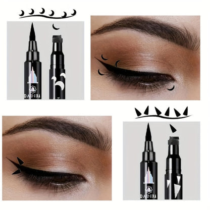 Waterproof Eyeliner Pen Set 6pcs Double-Ended Liquid Eyeliner Kit – Smudge-Proof, Oil-Proof, Long-Lasting Precision Eye Liner Pencil for Women, All-Day Wear, Cat Eye, Holiday Makeup Gift Set