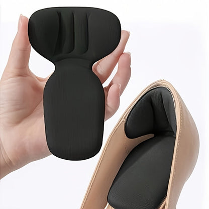 Beige Adhesive Heel Grip Pad Set with 12 Pieces in Six Pairs for Filling Space Inside Loose-Fitting Shoes