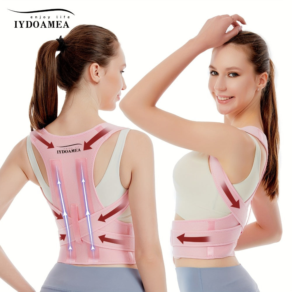 Posture Corrector Back Brace for Men & Women, Adjustable Upper & Lower Back Support Belt, Breathable Lightweight Back Straightener for Improving Posture, Office Home Gym Daily Wear S to 3XL