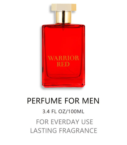 Warrior Blue Men's Eau de Toilette 3.4 oz — Bold Aromatic Cologne Spray | Long-Lasting Masculine EDT | Single Bottle or 3-Piece Gift Set for Him
