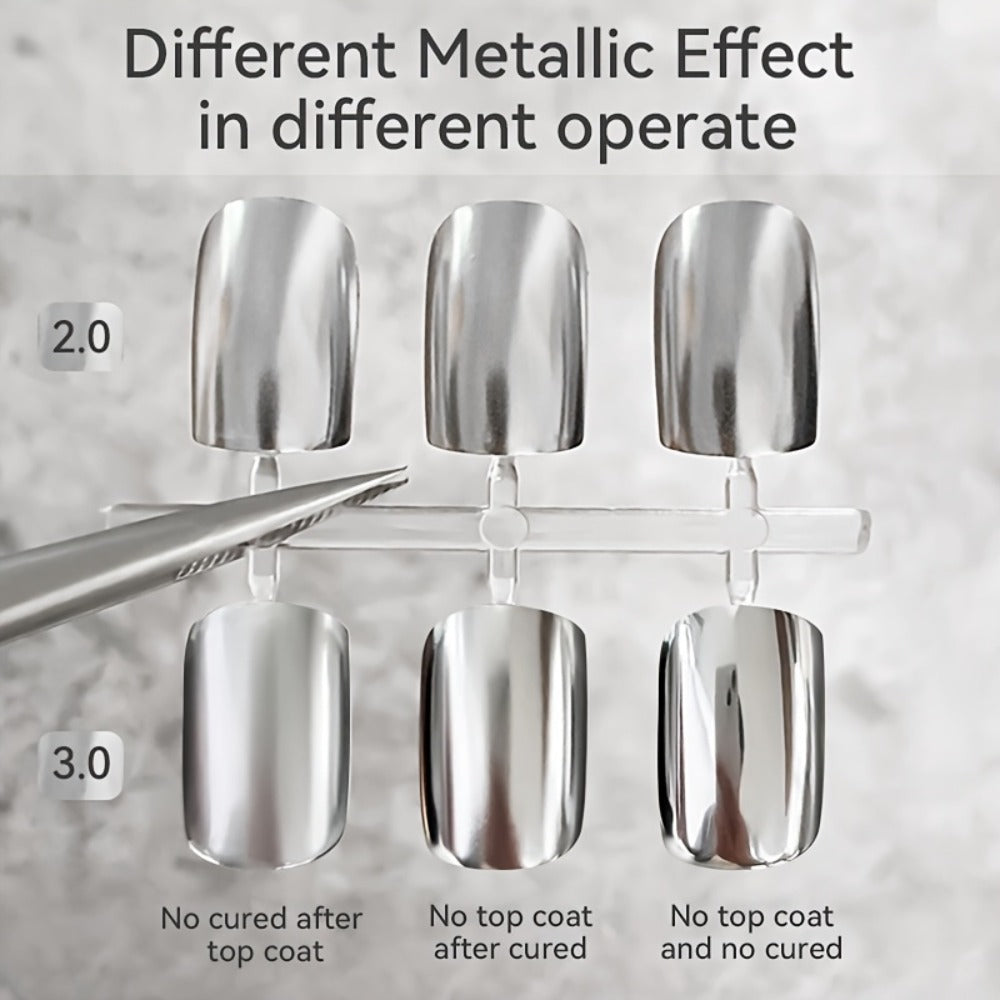 Metallic Silver Nail Art Painting Gel in 7ml LILYCUTE Jar with Fine Detail Brush for Lines and Floral Patterns