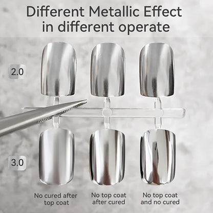 Metallic Silver Nail Art Painting Gel in 7ml LILYCUTE Jar with Fine Detail Brush for Lines and Floral Patterns