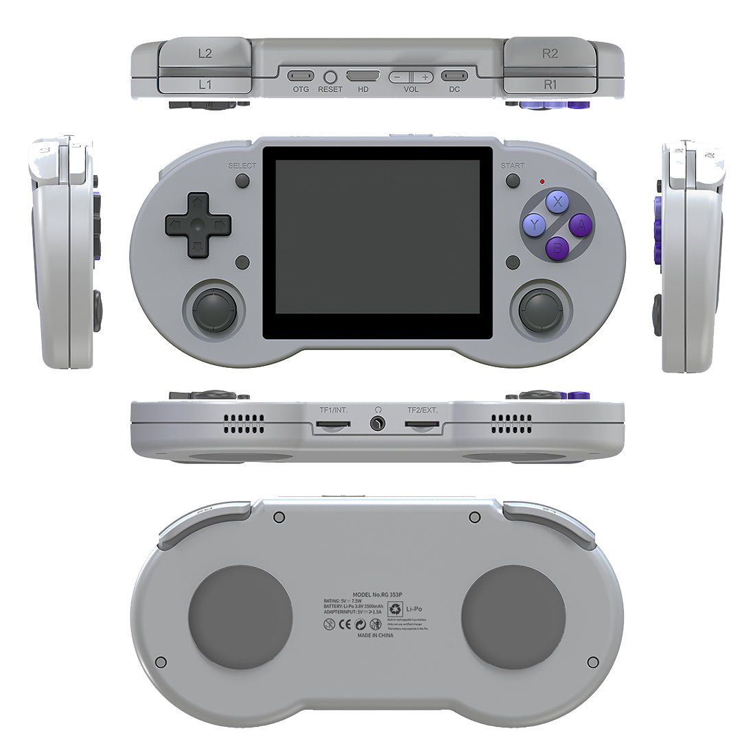Handheld Game Console Anbernic RG353P with 3.5-inch IPS OCA Full-Lamination, Multi-Touch, 16GB+64GB Options, 3500mAh Battery, Android 11