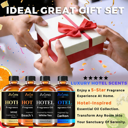 120ml Hotel-Style Fragrance Oil for Diffuser or Candle Projects in M Way, White Tea, Carlton or Beach Villas