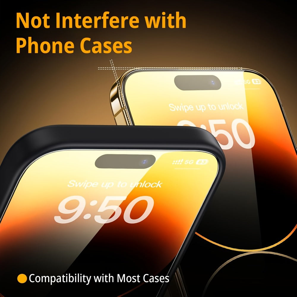 Screen Protector, 8-Piece iPhone Tempered Glass Set with Four Screen Films, Four Camera Lens Covers and Alignment Tools