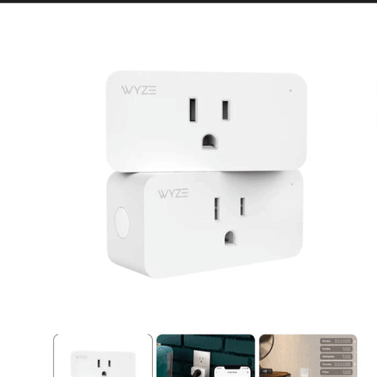 Wyze Smart Plug 2-Pack 2.4GHz WiFi – Works with Alexa, Google Assistant & IFTTT, No Hub Required, Remote Control via Wyze App, Certified for Humans, US Plug (White)