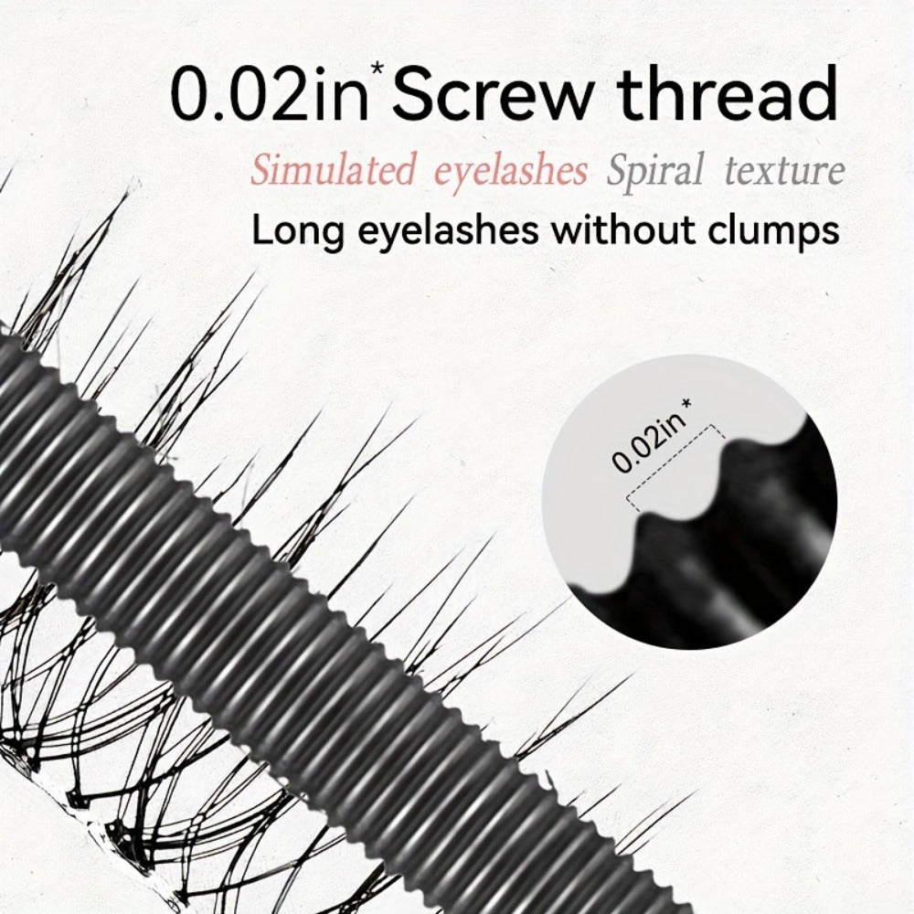 Mascara Primer Waterproof 24-Hour — Smudge-Proof Volumizing Eyelash Primer with Spiral Brush for Curling & Lengthening, Long-Lasting All-Day Eye Makeup for Women