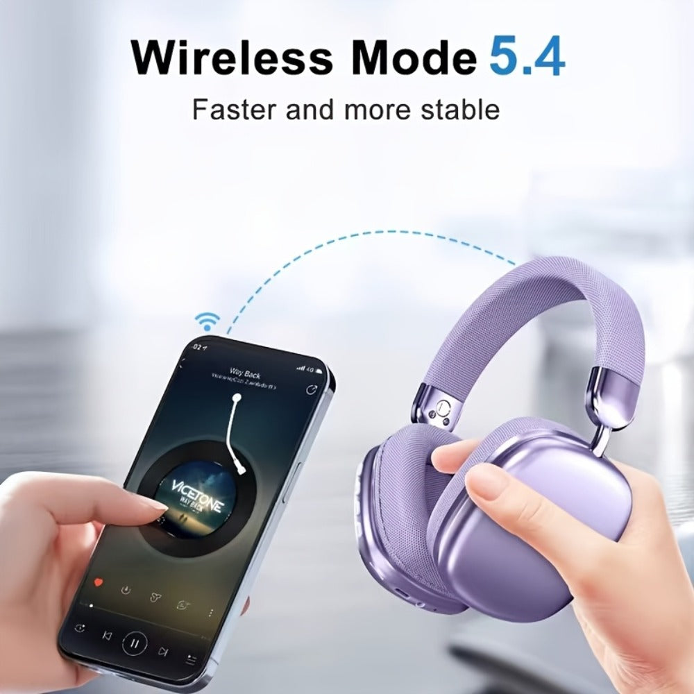 Rotatable Over-Ear Wireless Headphones Bluetooth 5.4 800mAh Large Battery Noise Reduction High for an Everyday Personal Care Routine