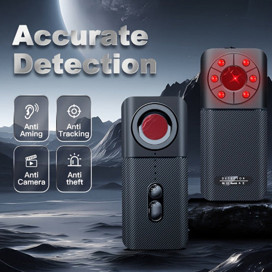 T3 Anti-Spy Detector Universal Hidden Camera & GSM Bug Finder with Night Vision, LED Display, GPS Tracking Detection, Anti-Aiming & USB Rechargeable Battery – Wireless Camera & Hidden Device Scanner