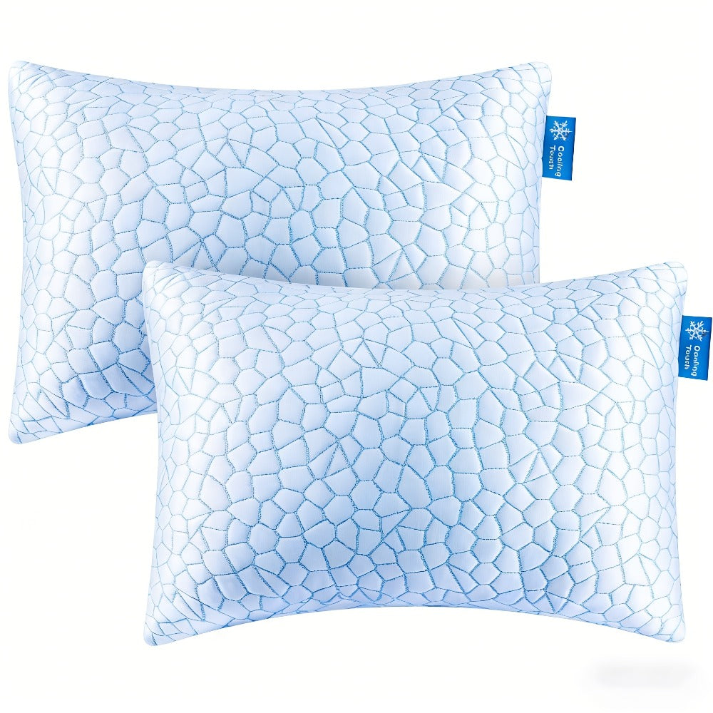 Pillow Set for Beds in Standard, Queen or King Size with Gusseted Edges and 2- or 4-Piece Options