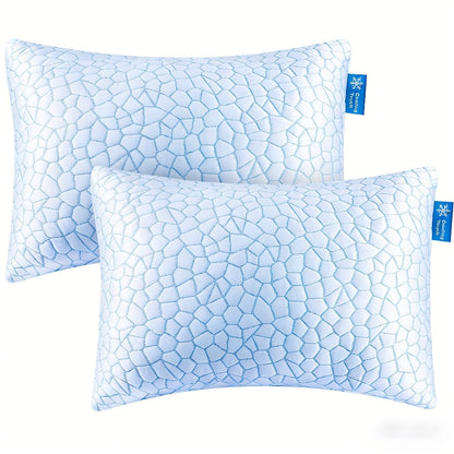 Pillow Set for Beds in Standard, Queen or King Size with Gusseted Edges and 2- or 4-Piece Options