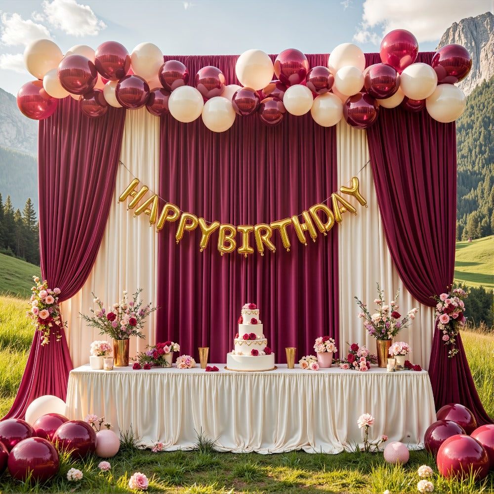 Two-Piece Photography Backdrop Curtain Set, 59 x 118 Inches per Panel, with Rod Pockets and Color Options