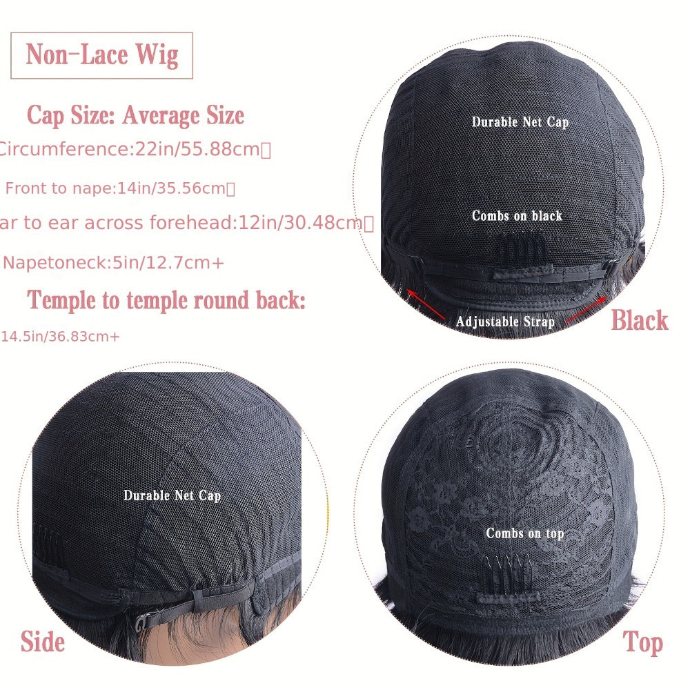 Short Human Hair Pixie Cut Wig Finger Wave Deep Ocean Wave Brazilian Virgin 180% Density Rose Net Cap 1B 613 Blonde Women Party Daily Wear
