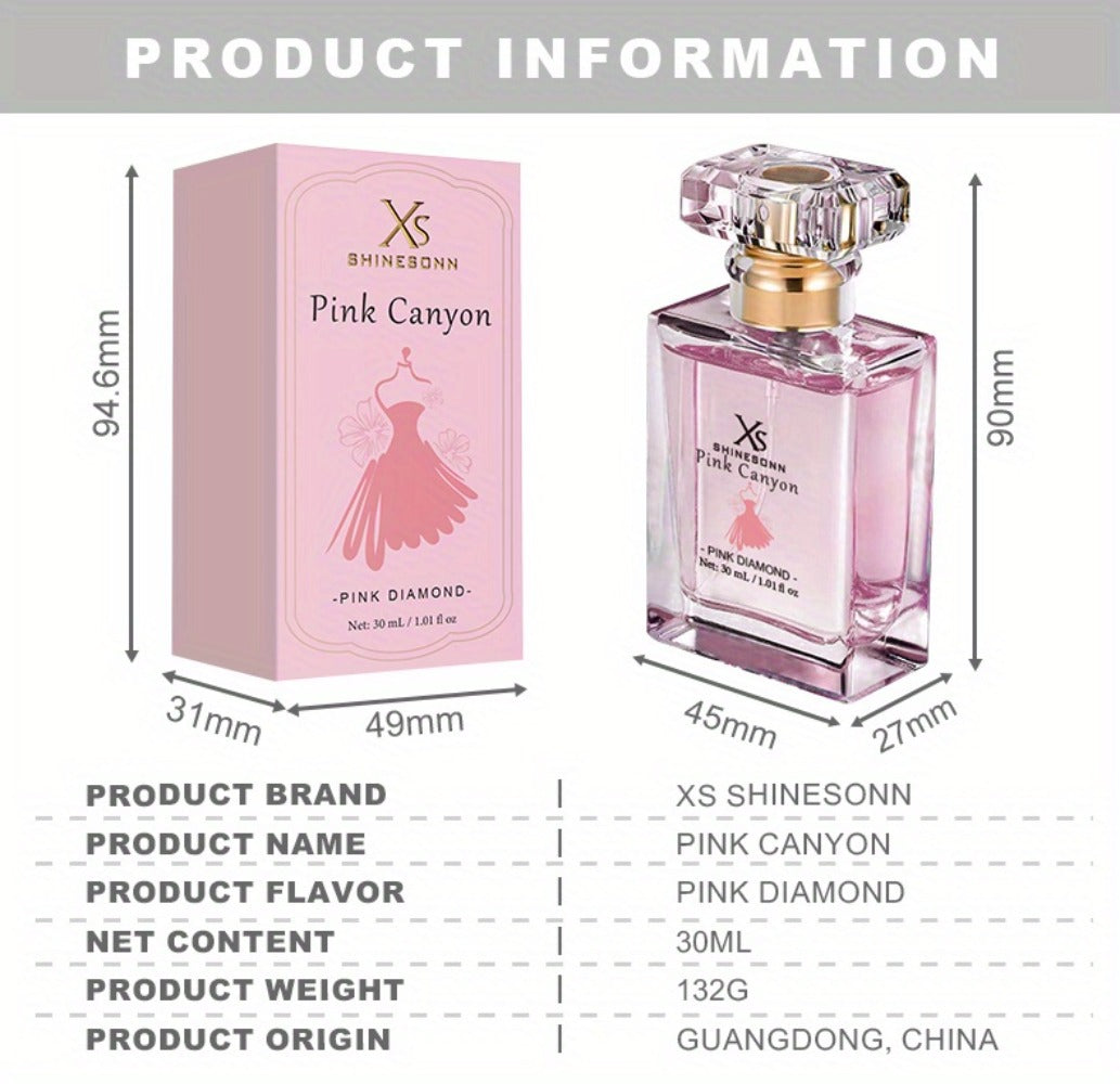 Women's Perfume Pink Canyon Eau de Parfum 1 oz with Pomegranate, Peony and Warm Amber Notes