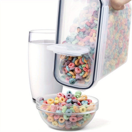 Pantry Jar Food Storage Organizer Eight-Piece BPA-Free Set with 84.54oz or 1.06-Gallon Canisters
