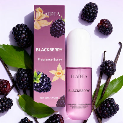 Eau de Toilette Vanilla Blackberry 50ml Body and Hair Fragrance Spray in Single or Two-Pack Options