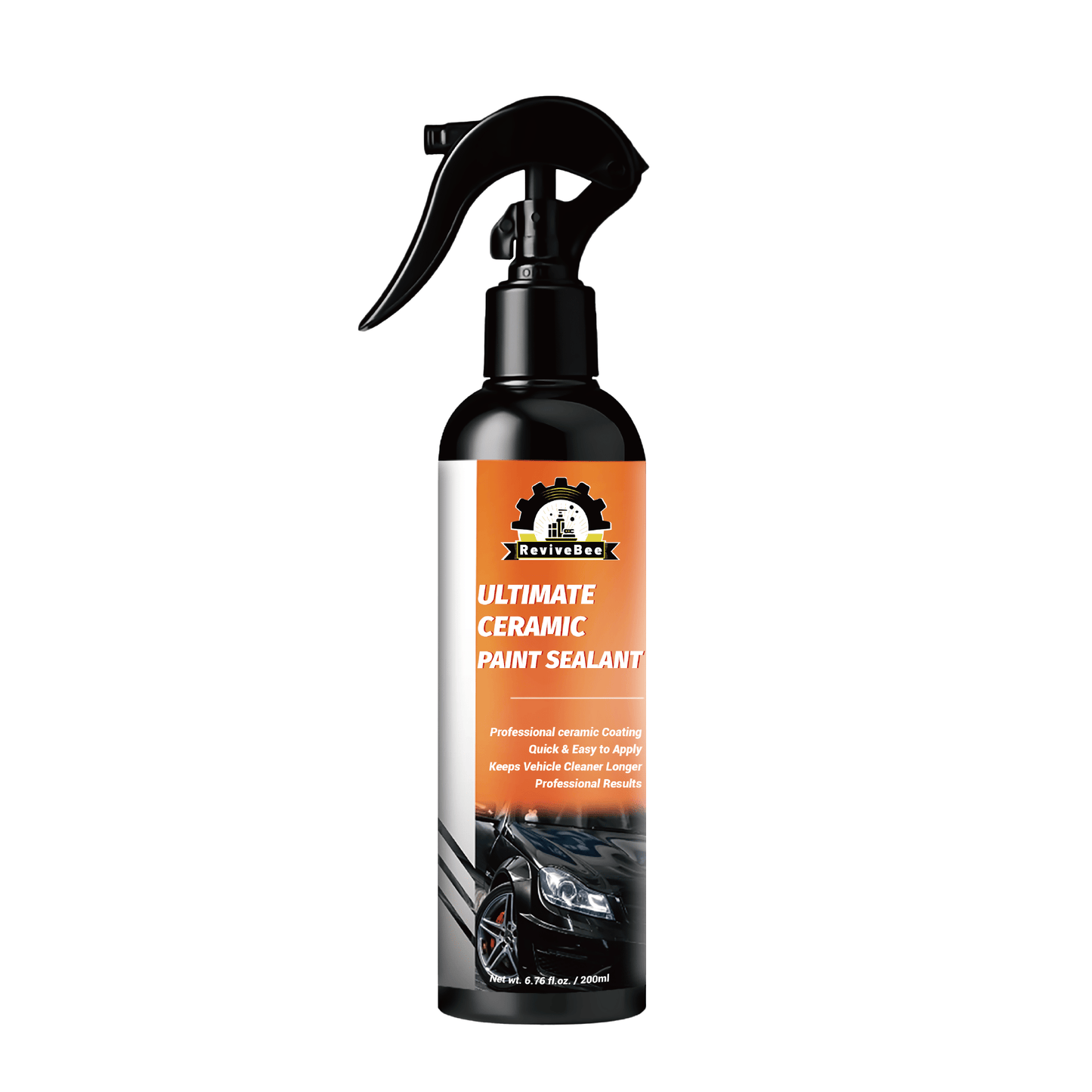 Nano Ceramic Paint Sealant 200ml - Car Ceramic Coating, Paint Restorer & Polish for Long-Lasting Gloss and Paint Protection