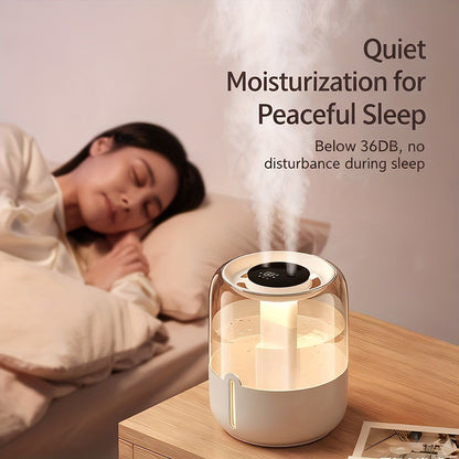 Humidifier 6.8L Top-Fill Dual-Mist Model with 10/20-Hour Spray Modes and Low-Water Auto Stop