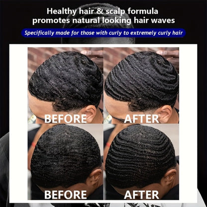 Wave Pomade Strong Hold & Edge Control 3.18oz 2-Pack - Luxfume Non-Greasy Hair Styling Cream with Natural Botanical Extracts, 360 Waves, Easy Wash Out, All Hair Types