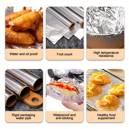 Heavy-Duty Aluminum Foil Roll Set in Six or 12-Roll Options for Baking, Grilling and Food Wrapping