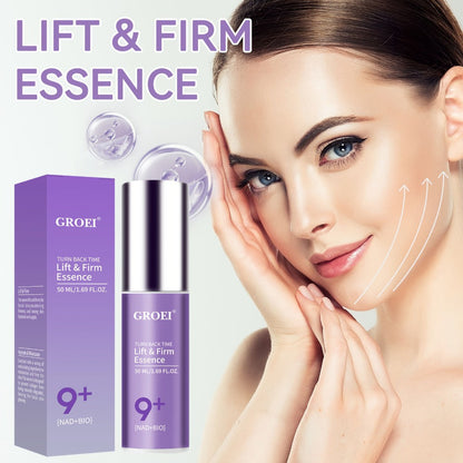 Face Serum NAD+ and NMN Bio Boosting Purple Pump Bottle with One Source-Listed Formula Option