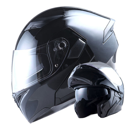 Motorcycle Modular Full Face Helmet Flip Up Dual Visor Inner Smoked Shield Lightweight Aerodynamic Thermoplastic Shell Removable Washable Interior for Men Women, Multiple Colors S M L XL