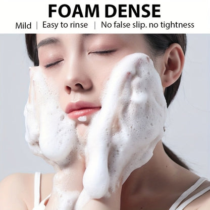 Brightening Face Wash 5-in-1 with Hyaluronic Acid Niacinamide Vitamin C Vitamin E & Collagen - Rich Foam Deep Cleansing Moisturizing Glow Facial Cleanser for Women 150g