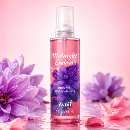 Fragrance Body Mist for Women, Floral, Fruity, Musk & Vanilla Body Spray with Aloe & Vitamin E, 3-8 fl oz