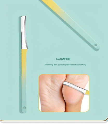 Manicure Pedicure Set 18 In 1 Professional Nail Clipper Kit - Stainless Steel Toe Nail Clippers Nail File Cuticle Pusher Cuticle Trimmer Portable Travel Case Nail Care Tools Gift for Women Men Seniors Family