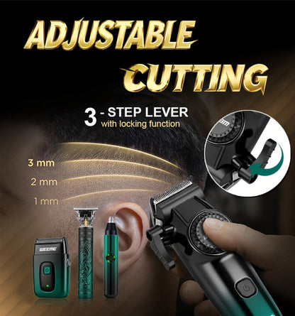 Men's Electric Grooming Kit 4-in-1 — Hair Clipper, Beard Trimmer, Electric Shaver & Nose Hair Trimmer Set, Gradient Design, 2-Piece & 4-Piece Options, Perfect Gift for Husband Dad Boyfriend