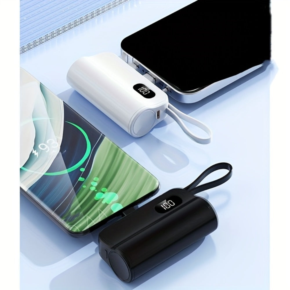 6000mAh Power Bank Gift Set with 22.5W Label, Fold-Out Connectors, Data Cable, Bracelet and Display