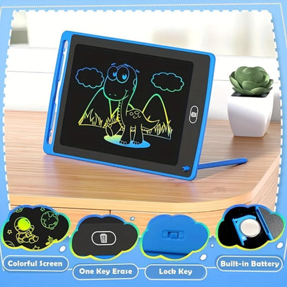 Two-Pack 10-Inch LCD Writing Tablets in Blue and Pink with Matching Styluses and Color-Line Screens
