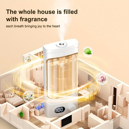 300ml Rechargeable Essential Oil Diffuser with Numeric Display, 100-Level Control Label and One Oil Bottle