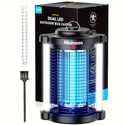 Pest Control Mininoon Electric Light-Grid Device with Dual LED Layout, 15W Marking and Hanging Chain