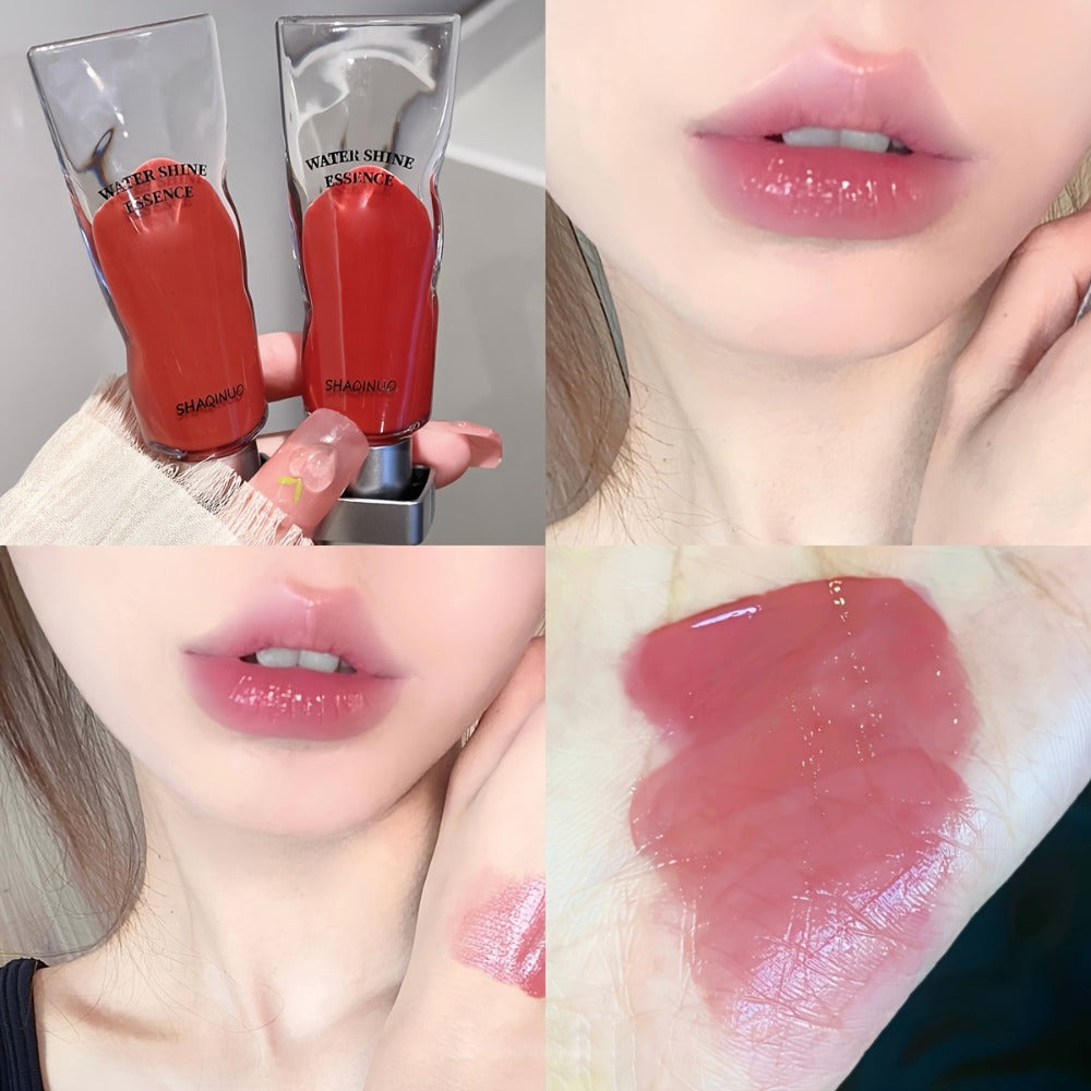 Five-Piece SHAQINUO Water-Shine Lip Gloss Set with Contoured Squeeze Tubes in Shades 01 through 05