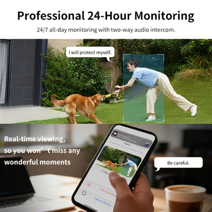 Security Camera 6MP Window Model with Dual-Band WiFi, Full-Color Night Vision, Human Detection and 1 or 2 Pack