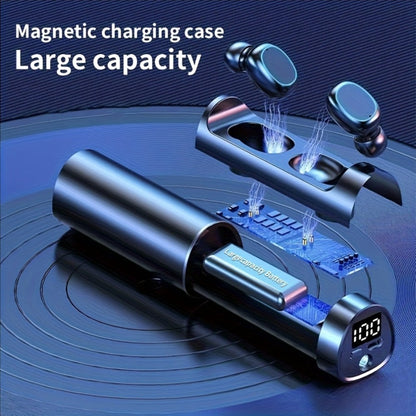 True Wireless Earbuds with Torchlight Charging Case, Touch Controls, Built-In Microphone and USB Charging