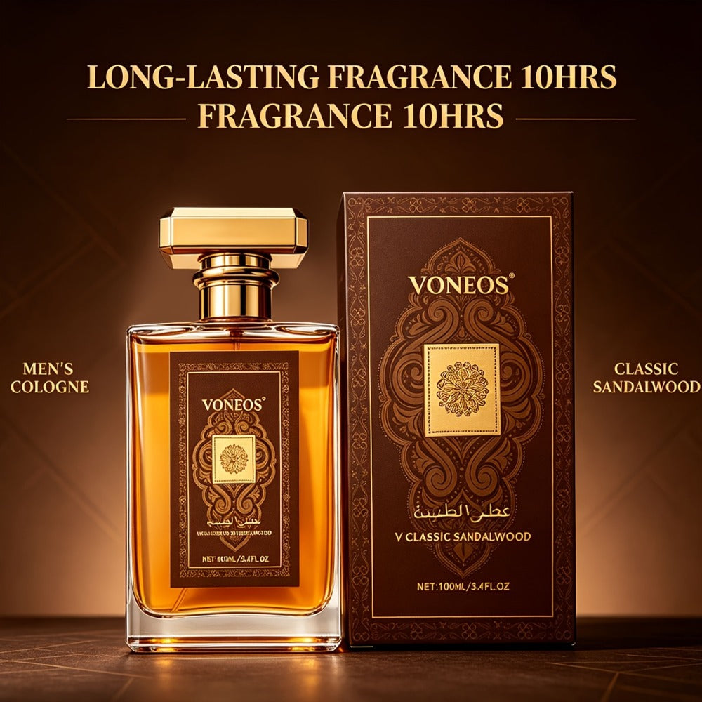 Cologne Spray for Men DUBAI SUDAN 3.4 oz with Gold Bottle and 1, 2 or 3 Piece Set Options for Gifting