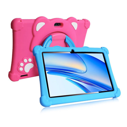 Kids Tablet 10 Inch Android 13, IPS Eye Protection Display 32GB ROM 3GB RAM, Dual-Band WiFi Parental Controls Google Play, Pre-Installed Educational Apps & Games Dual Camera, Toddler Tablet with Protective Case for Ages 3-12 – Red Blue