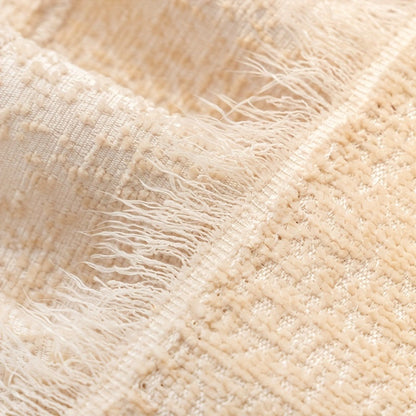 Sofa Cover 300 GSM Solid Chenille Throw with Fringe in Four Colors and Sizes from Single Seat to 71 x 150 Inches