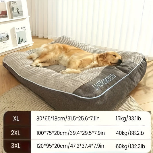 Plush Dog Crate Mat Luxury Sofa Bed - Ultra Soft All-Season Pet Mattress for Small Medium Large Dogs and Cats, Comfortable Cage Liner Kennel Pad for Various Breeds, Available in XL XXL XXXL
