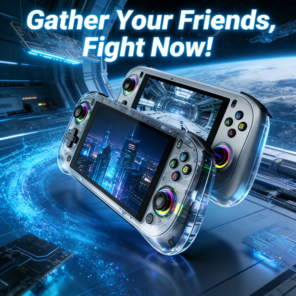 Handheld Game Console J55 with 5.5-Inch Large HD Display, 64GB Options, Linux-based system, Handheld controls
