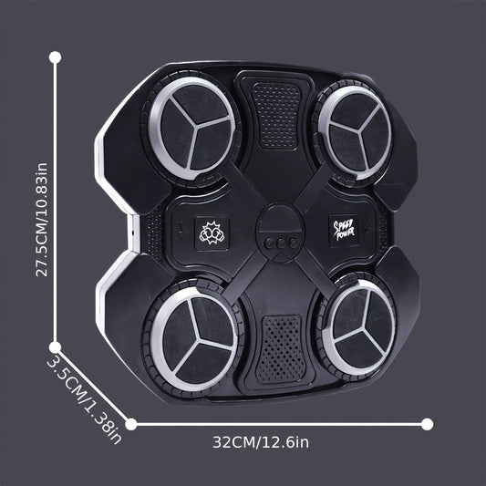 Smart Boxing Reaction Target USB Powered | Sensory Integration Training Pad for Reaction Speed & Rhythm | ABS Plastic Boxing Training Equipment for Kids Adults Ages 3+ Black