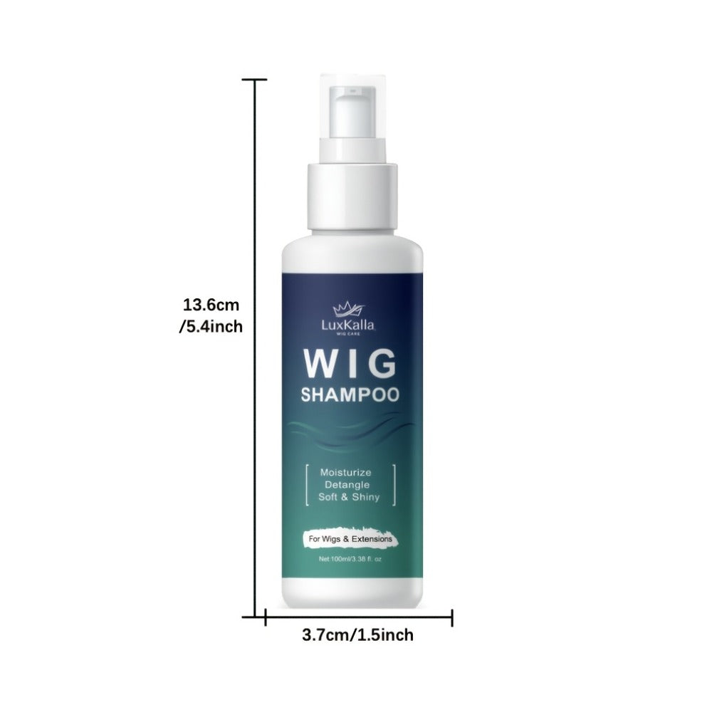 Synthetic Hair Shampoo 2-in-1 Deep Cleansing Revitalizing Moisturizing Detangling | Soak & Rinse Formula for Wigs Hair Extensions Braids | 2-Pack Value Set