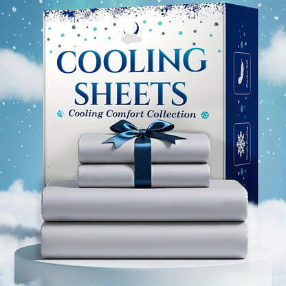 Bamboo Blend Cooling Bed Sheet Set 4pcs – Ultra Soft Breathable Kids Sheets, Deep Pocket Fitted Sheet 18"-24", 2200TC Shrink & Wrinkle Resistant, All-Season Hotel Luxury Bedding, Twin Full Queen King