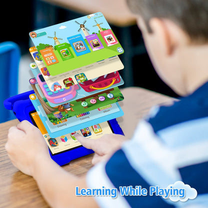 Kids Tablet 7 Inch with Android, 2GB RAM, 16GB or 32GB Built-In Storage, Parental Controls and Silicone Case