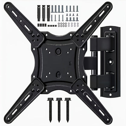 360° Full Rotation TV Wall Mount – Swivel Bracket for Flat Panel TVs, Space-Saving Wall-Mounted Installation, Home Theater & Modern Decor Compatible