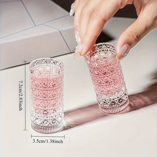 Shot Glass Set Diamond Engraved – Whiskey Vodka Tequila Glasses for Parties Weddings Home Bar Entertaining Reusable Barware Gift